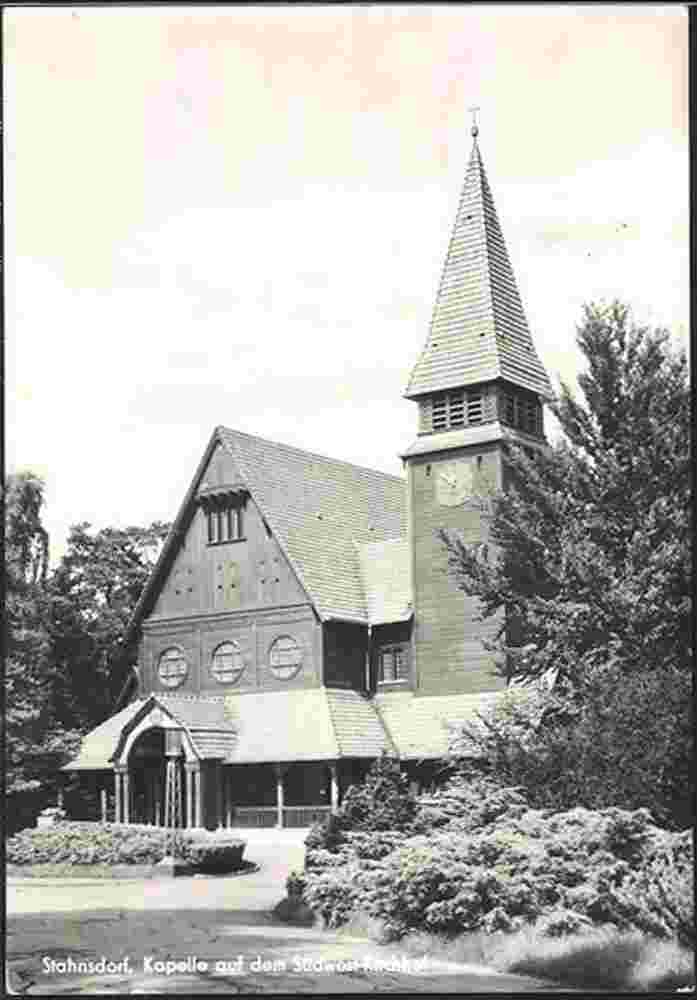 Stahnsdorf. Kapelle auf dem Südwest-Kirchhof, 1967