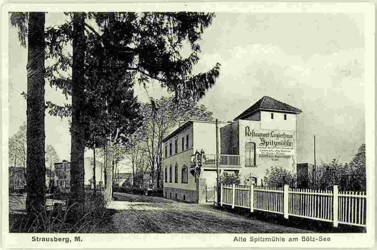Strausberg. Gasthaus 'Spitzmühle' am Bötz-See