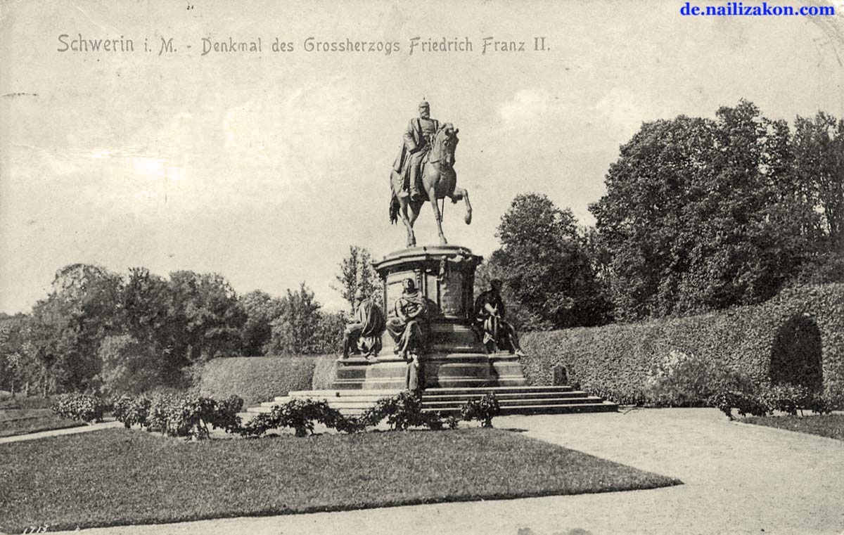 Schwerin. Denkmal des Großherzogs Friedrich Franz II, 1911