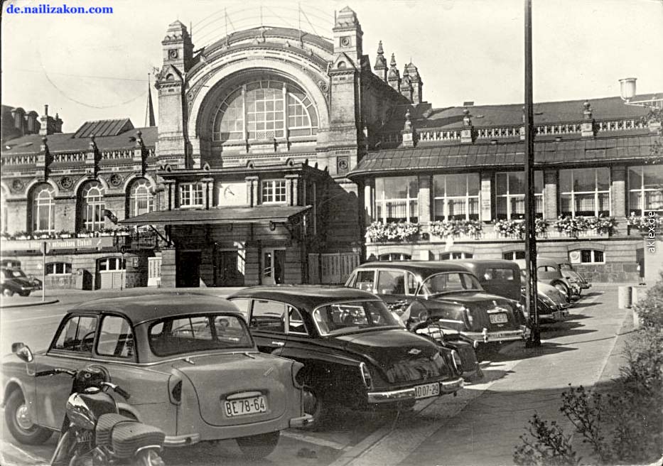 Schwerin. Hauptbahnhof, 1961