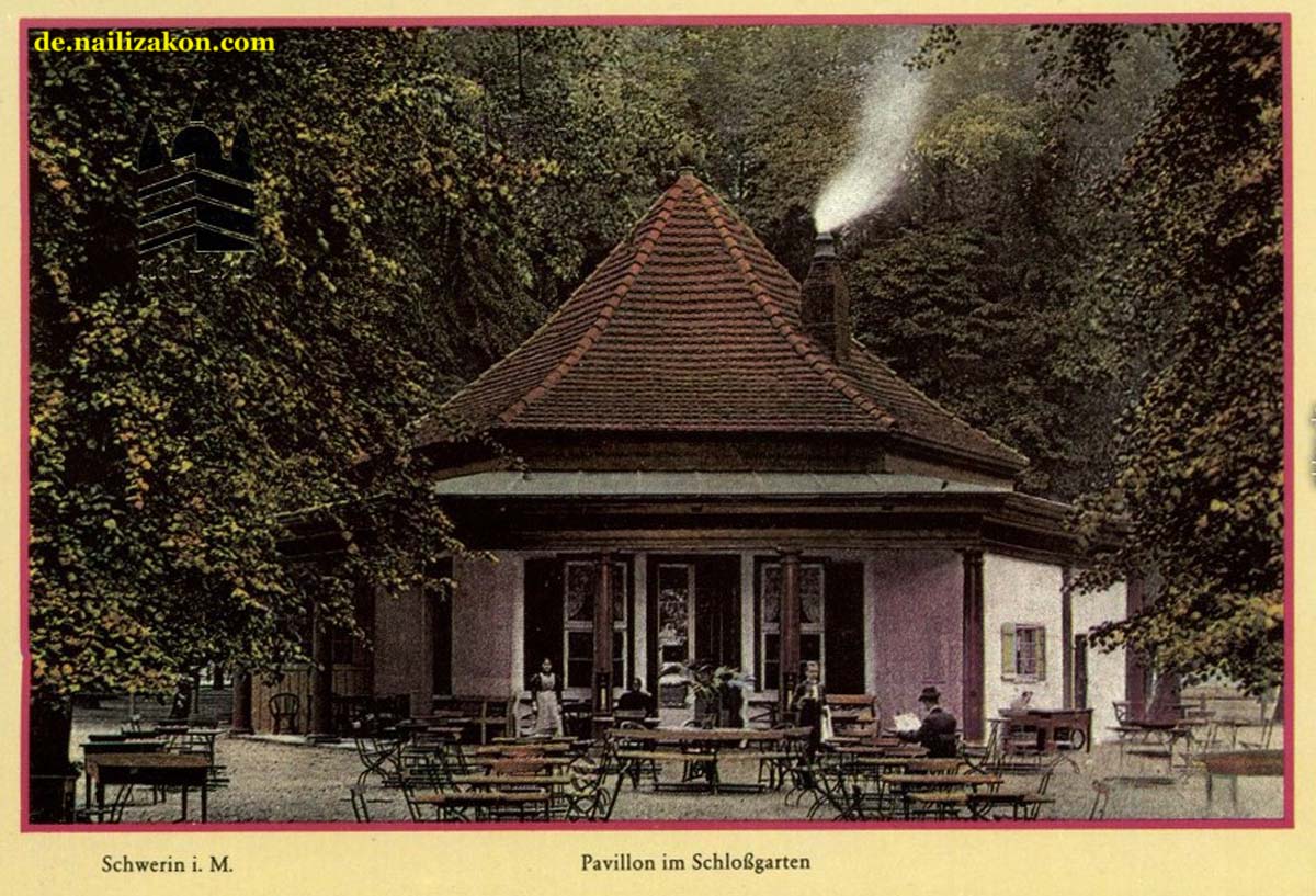 Schwerin. Pavillon im Schloßgarten, 1910