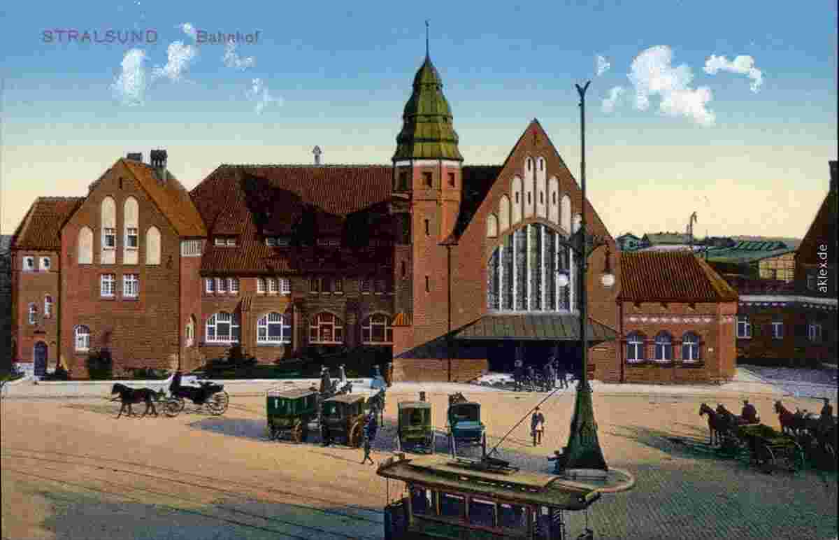 Stralsund. Bahnhof, 1915