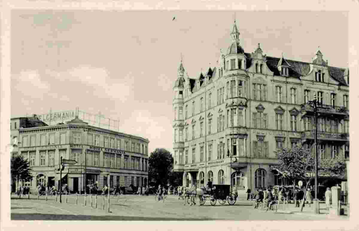 Stralsund. Hotel 'Germania' am Bahnhof
