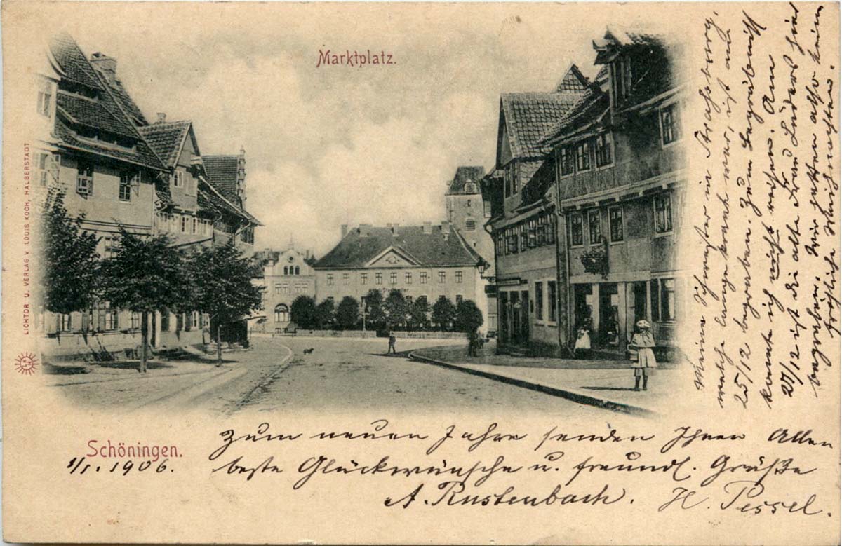 Schöningen. Marktplatz, 1906