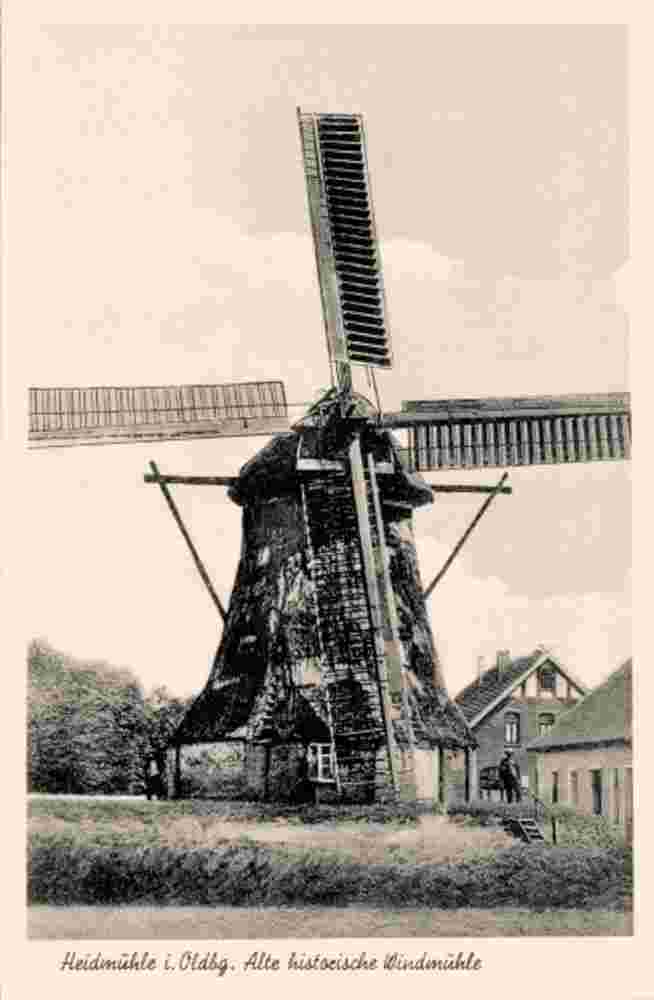 Schortens. Heidmühle - Alte historische Windmühle