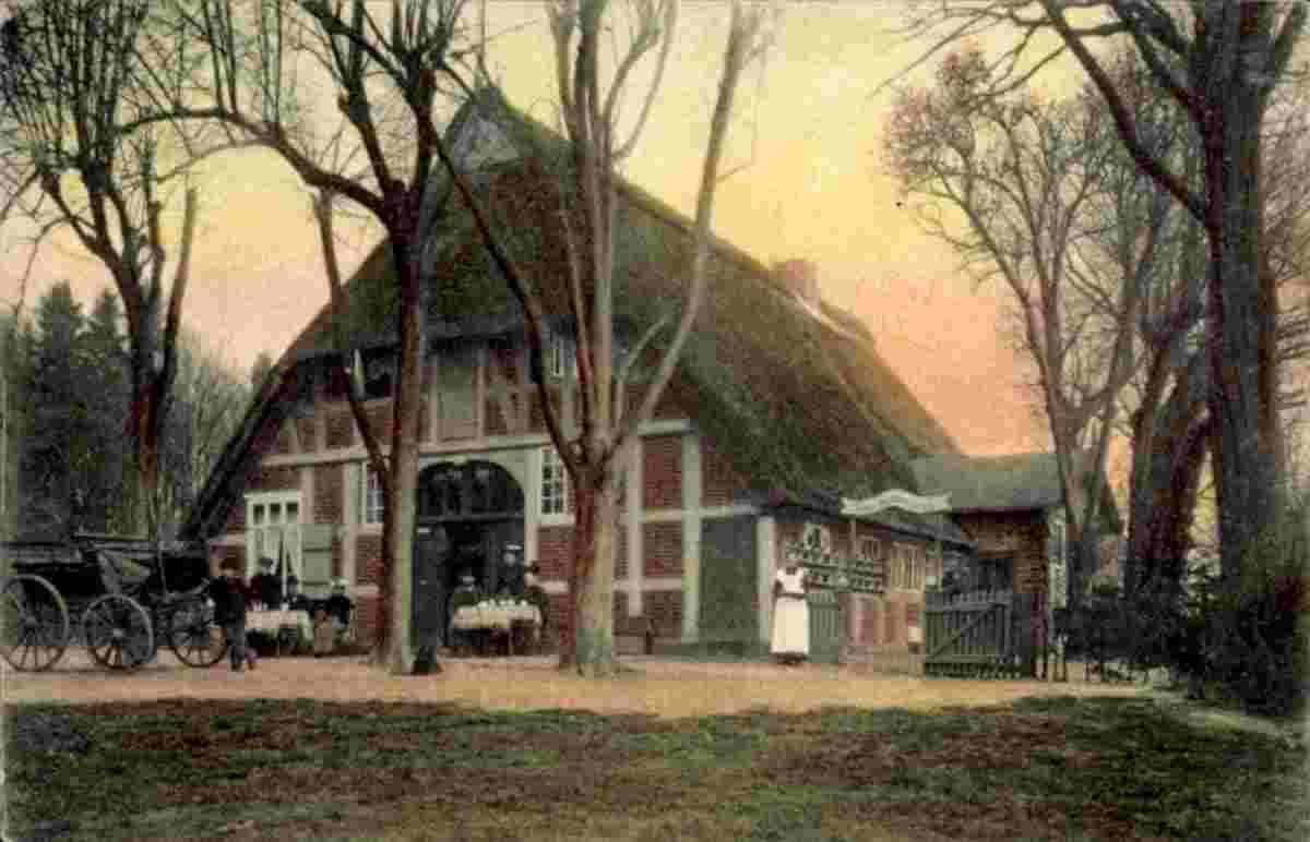 Schwanewede. Leuchtenburg - Bruns Garten, 1910
