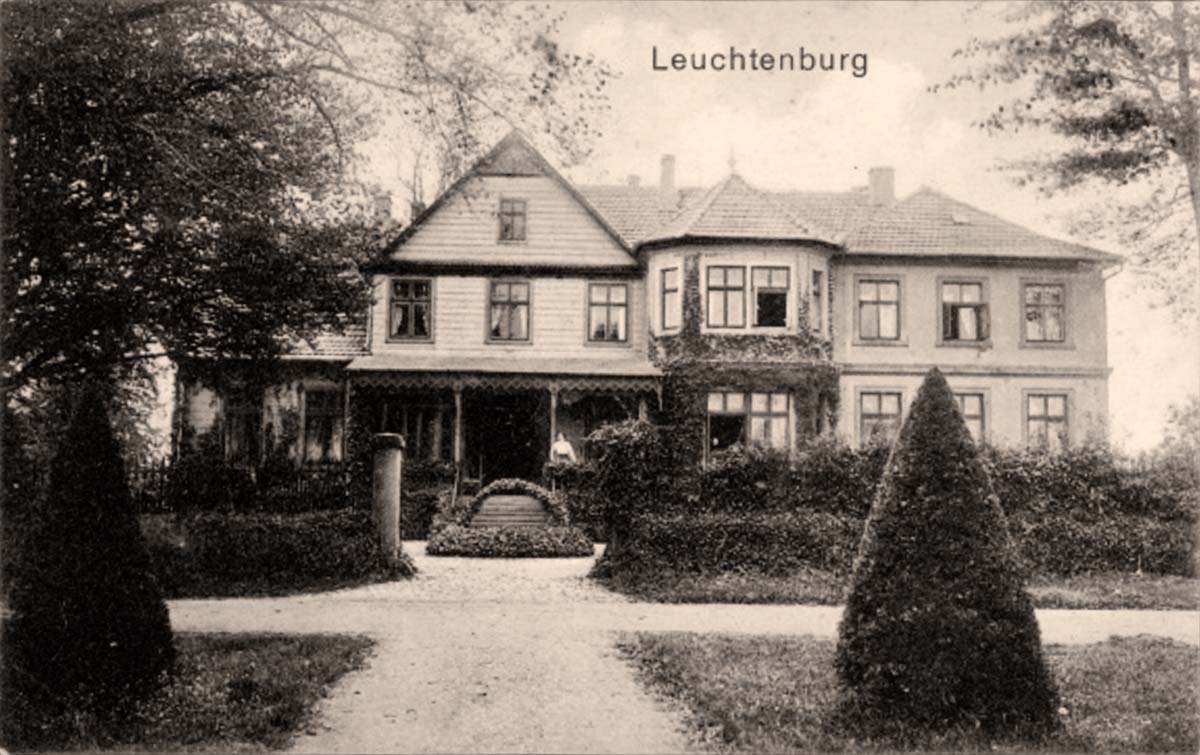 Schwanewede. Leuchtenburg - Herrenhaus, Park, 1916
