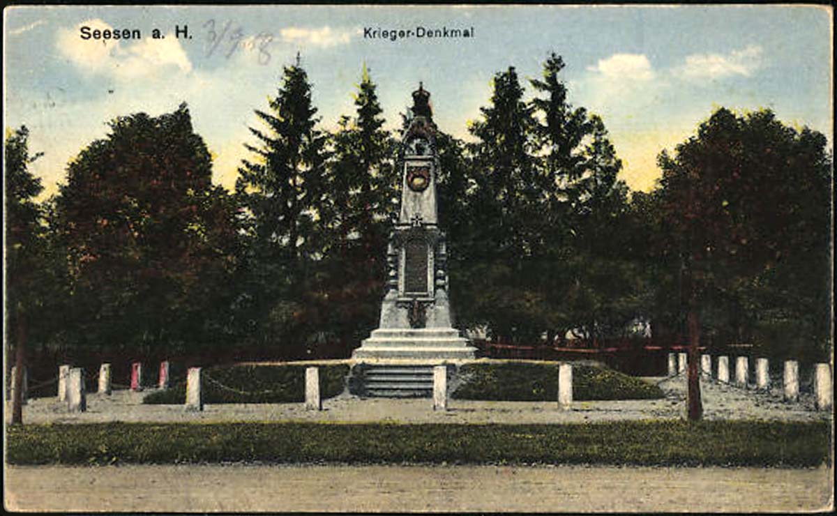Seesen. Kriegerdenkmal, 1918