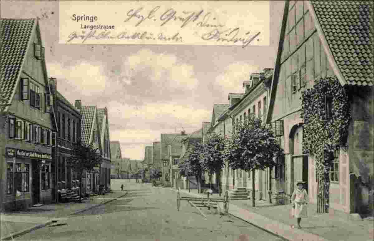 Springe. Lange Straße, 1907