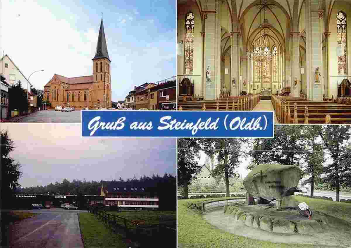 Steinfeld. Kriegsdenkmal und Kirche