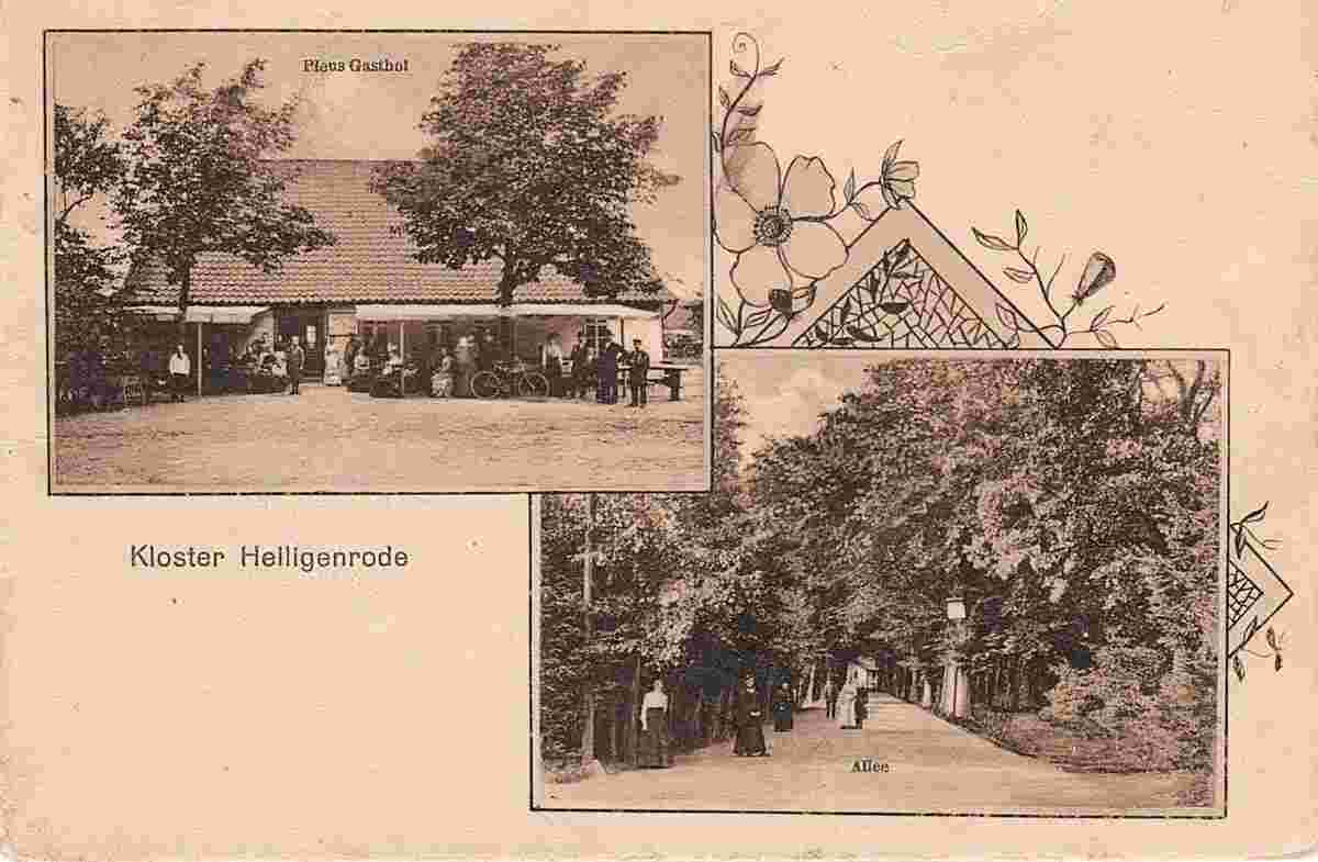 Stuhr. Heiligenrode - Allee und Pleus Gasthof, 1918