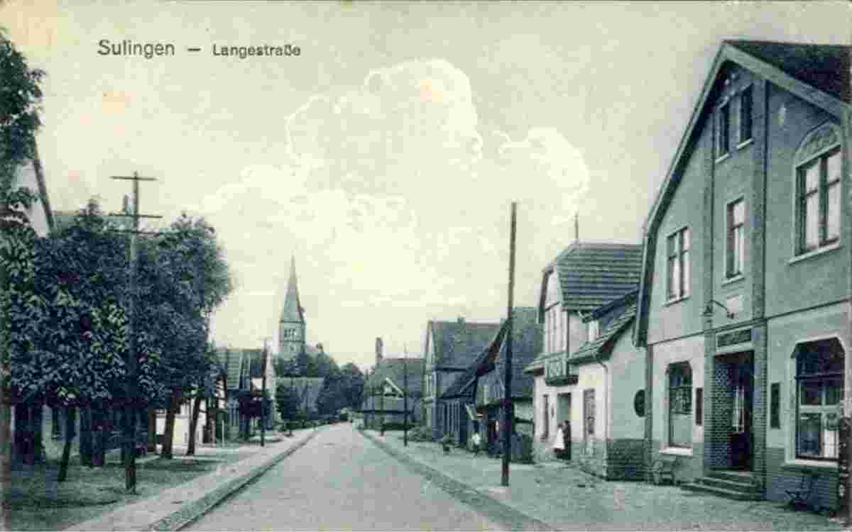 Sulingen. Lange Straße, Geschäftshaus, 1921