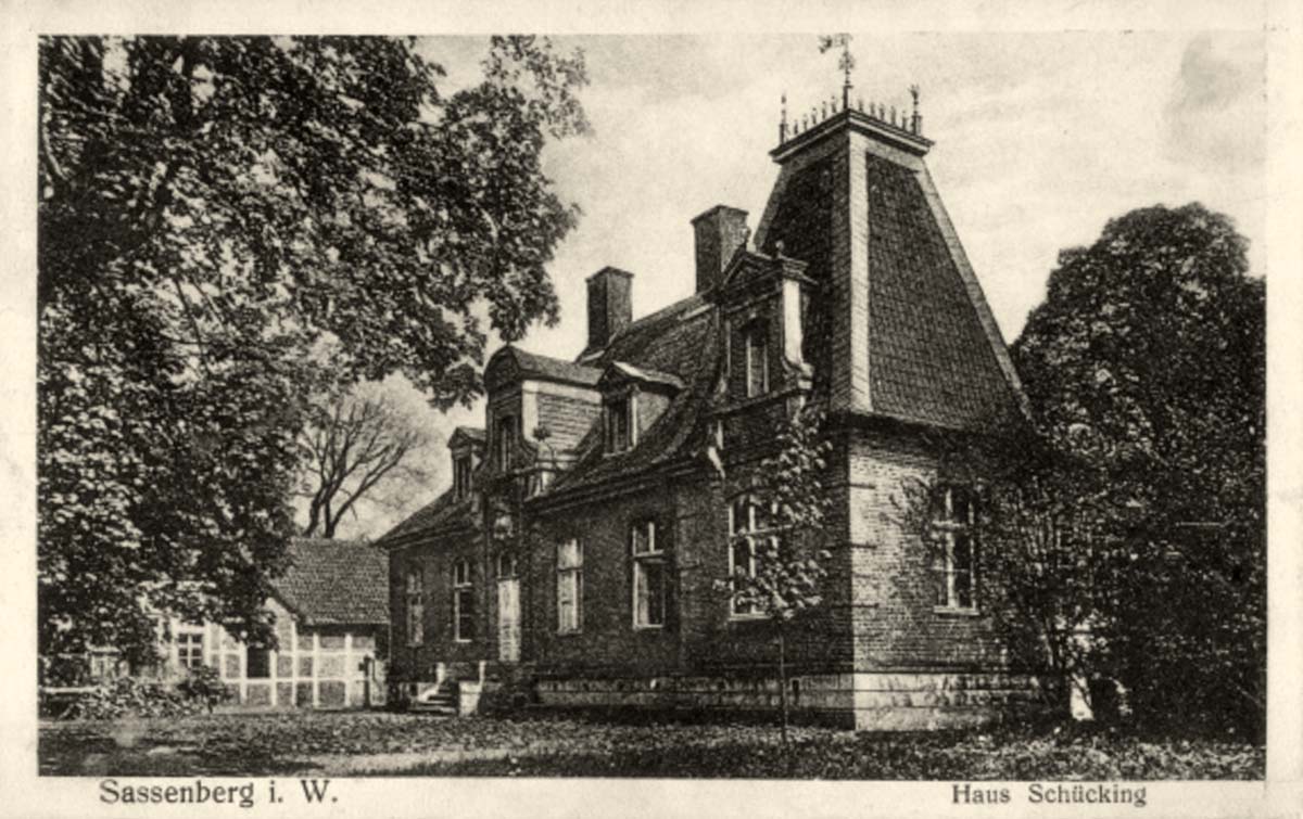 Sassenberg. Haus Schücking, 1918