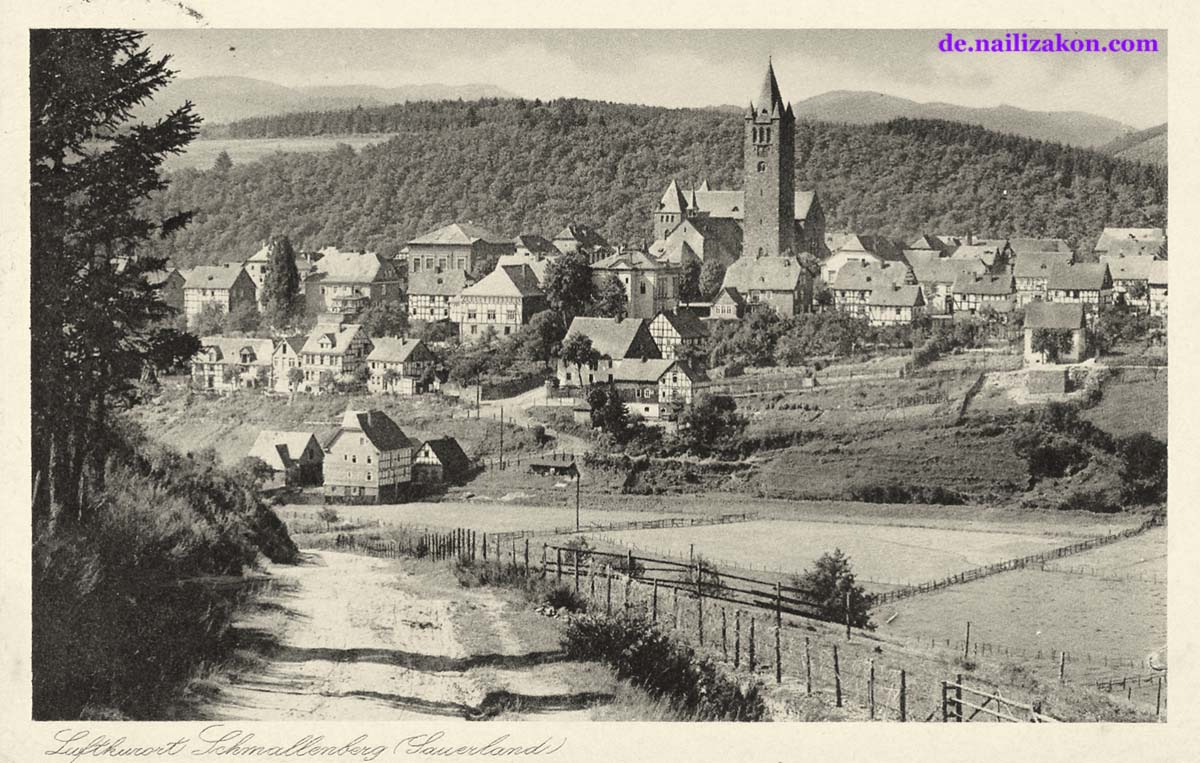 Schmallenberg. Panorama der Stadt
