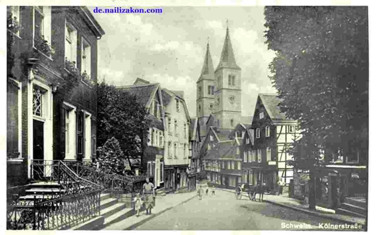 Schwelm. Kölner Straße, 1939