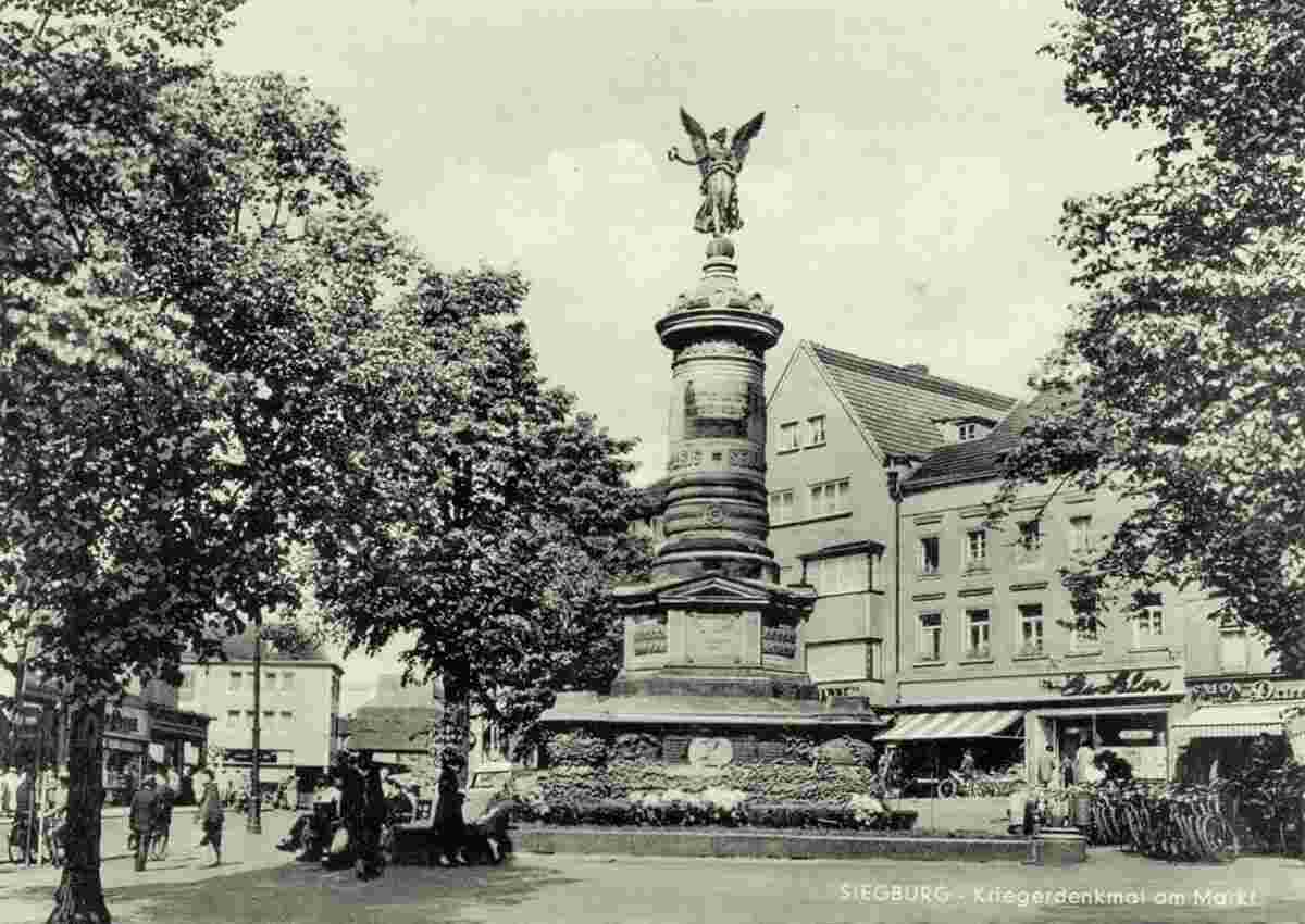 Siegburg. Kriegerdenkmal am Markt