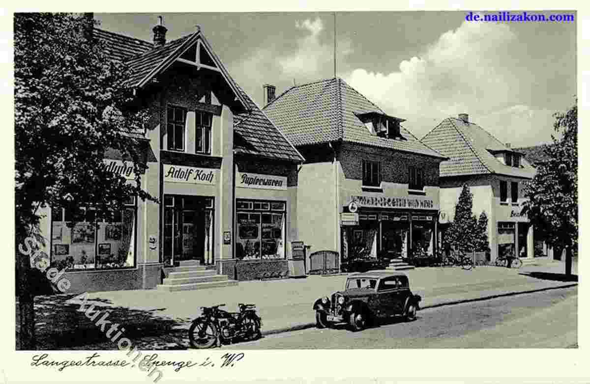 Spenge. Lange Straße, Adolf Koch Papierwaren