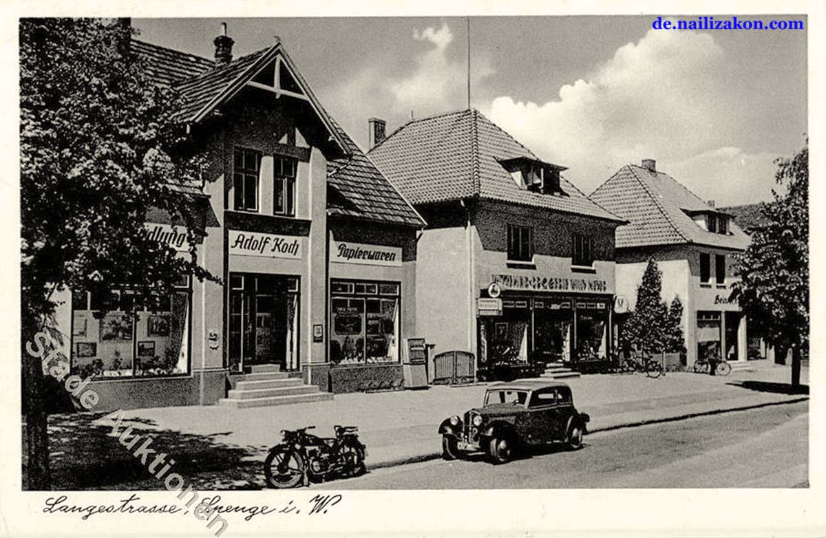 Spenge. Lange Straße - Adolf Koch Papierwaren
