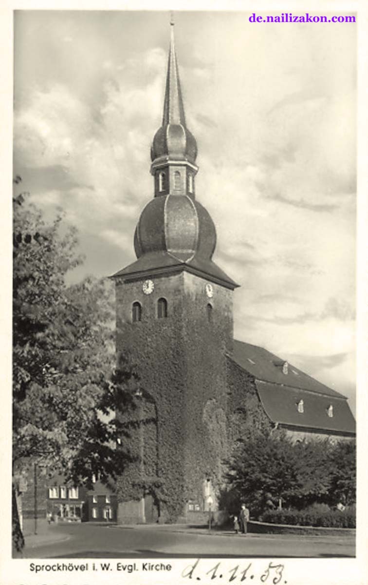 Sprockhövel. Evangelisches Kirche, 1953