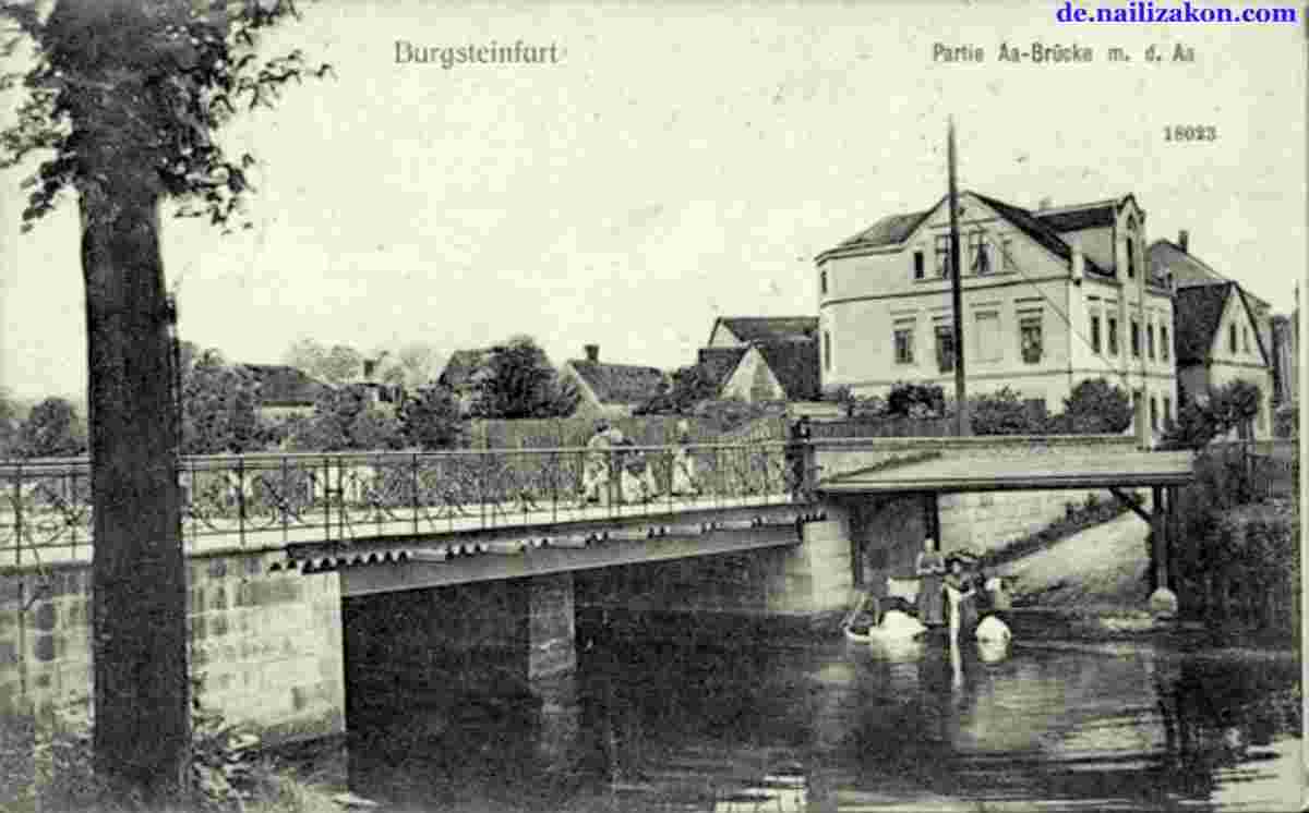 Steinfurt. Aa-Brücke mit Fluss
