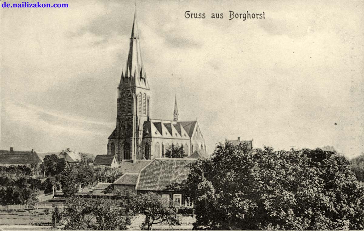 Steinfurt. Borghorst - Kirche, 1907
