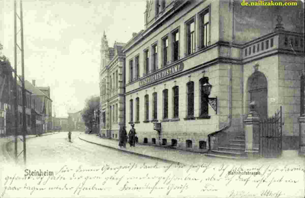 Steinheim. Bahnhofstraße, 1905