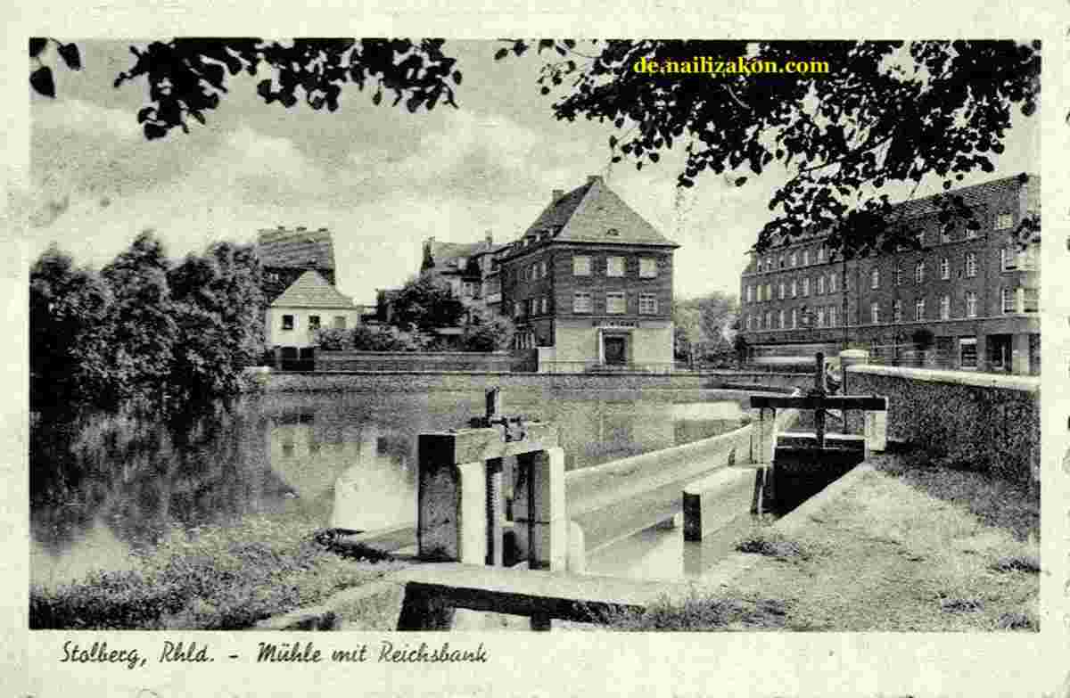 Stolberg. Mühle mit Reichsbank, 1942