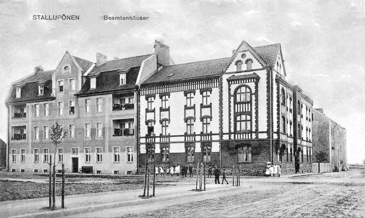 Stallupönen (Nesterow). Beamtenhäuser, 1910-1915