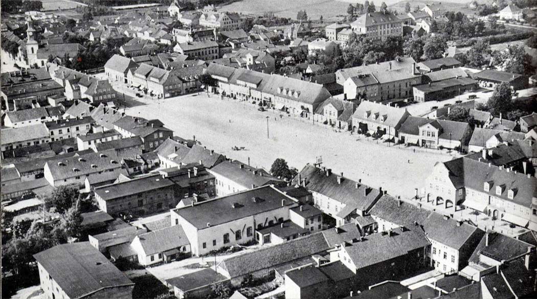 Stallupönen (Nesterow). Panorama auf den Marktplatz, 1930-1940