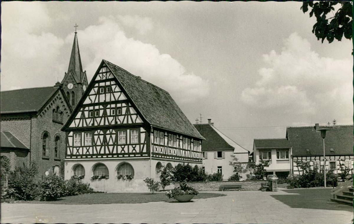 Schifferstadt. Altes Rathaus, um 1960