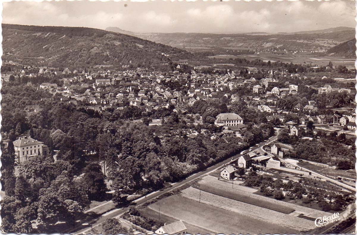 Sinzig, Luftaufnahme, 1959