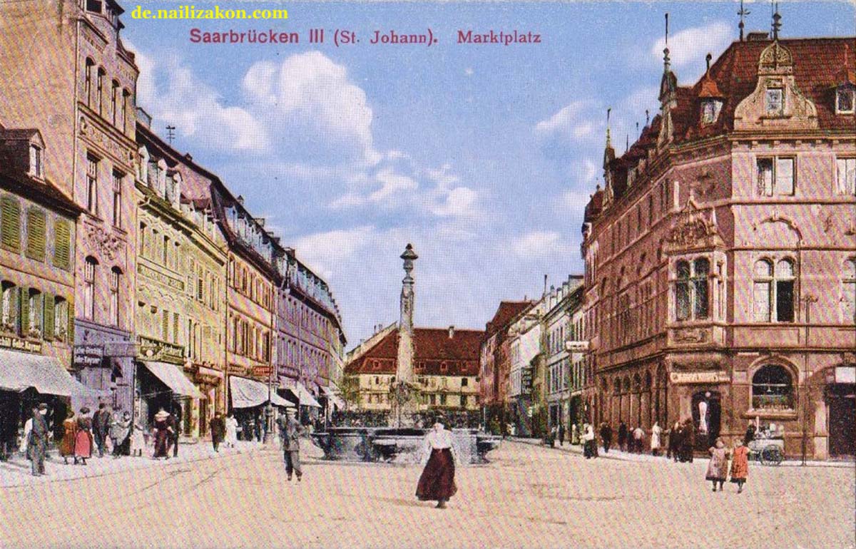 Saarbrücken. Stadtteil St. Johann - Marktplatz