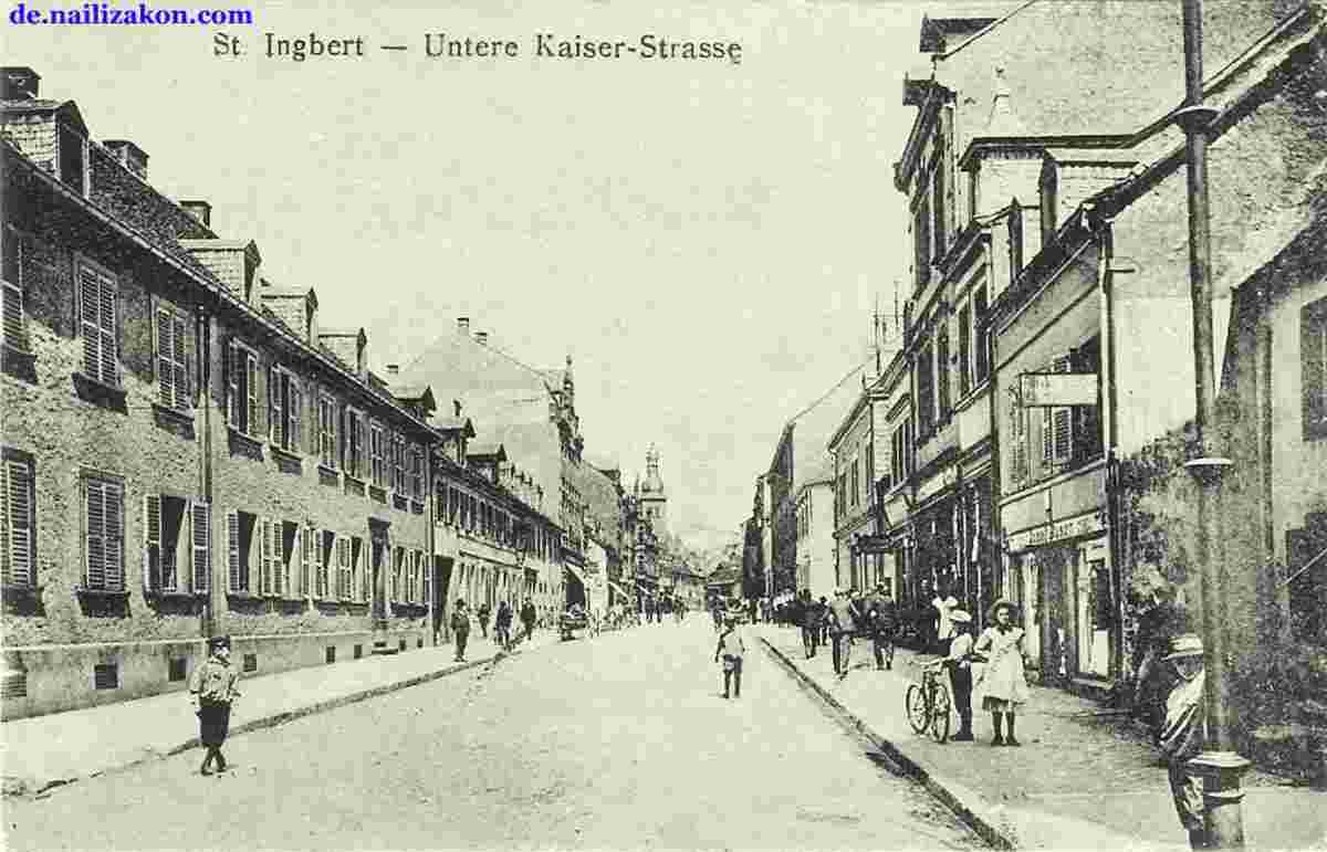 Sankt Ingbert. Untere Kaiser-Straße, 1919