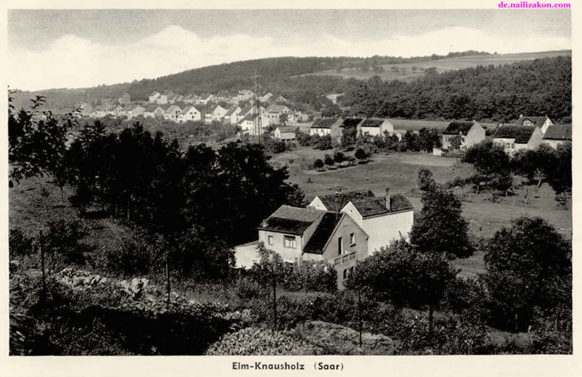 Schwalbach (Saar). Elm-Knausholz - Panorama von Orts