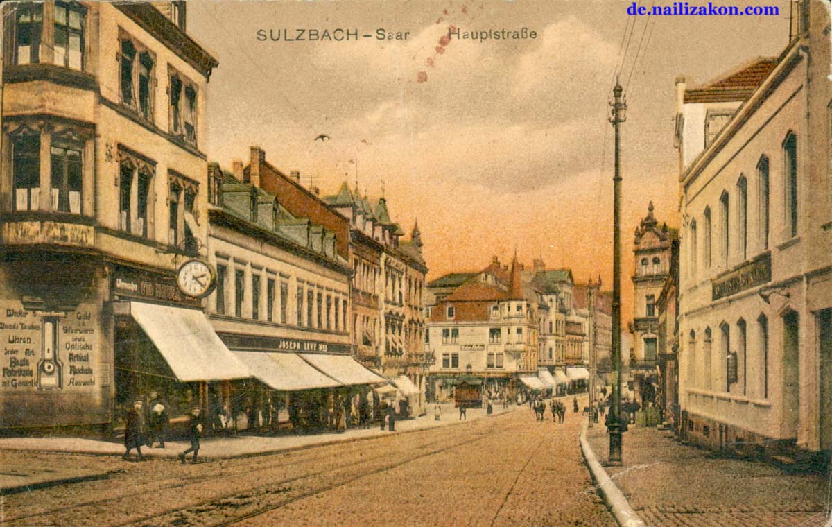 Sulzbach (Saar). Hauptstraße, 1919