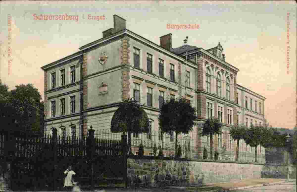 Schwarzenberg (Erzgeb). Bürgerschule, bis 1920