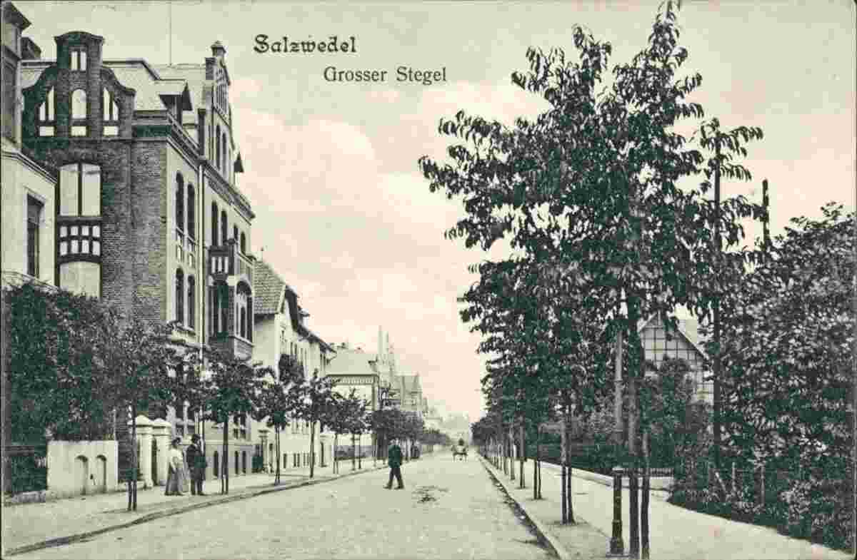 Salzwedel. Stadtteil 'Grosser Stegel', 1908