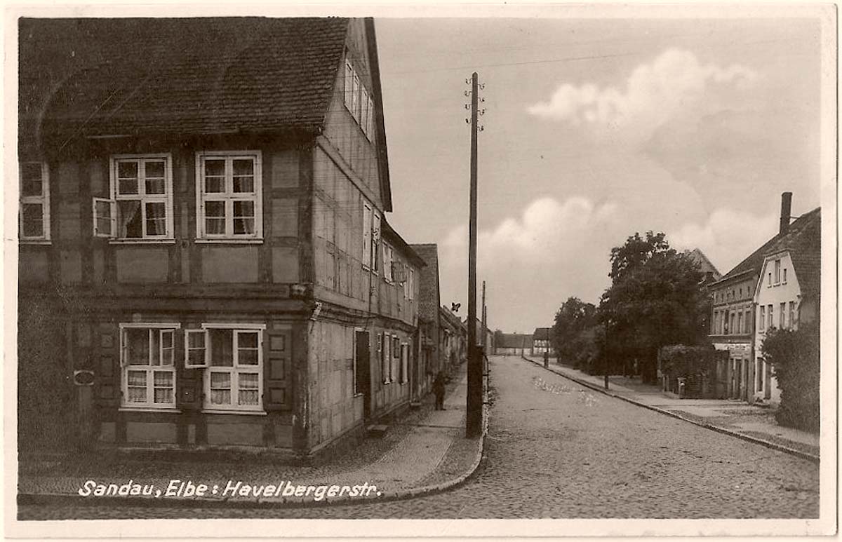 Sandau (Elbe). Havelberger Straße, 1932