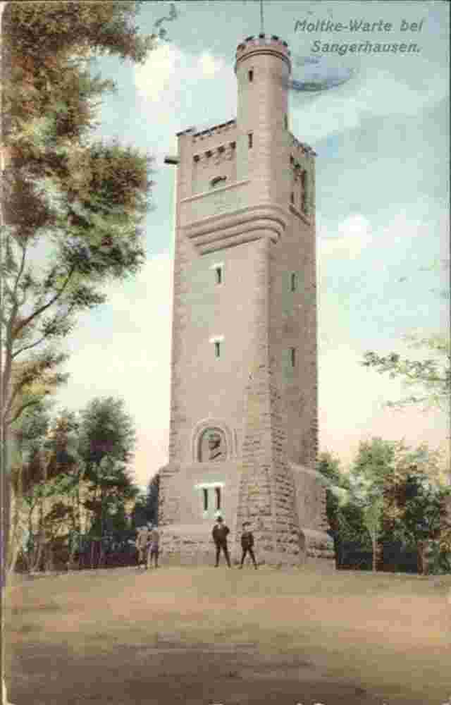 Sangerhausen. Moltke-Warte Turm bei Sangerhausen, 1913