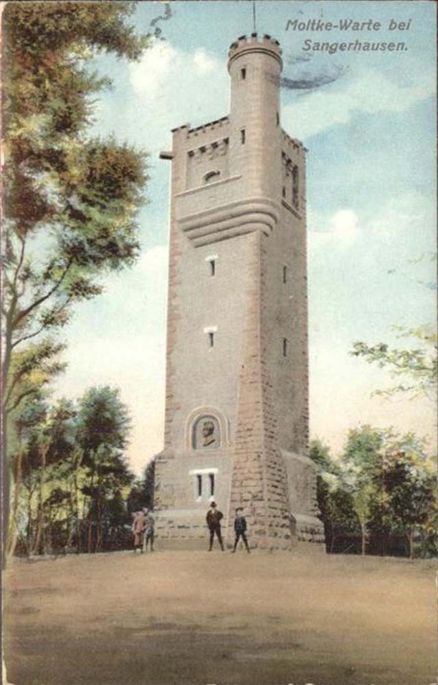 Moltke-Warte Turm bei Sangerhausen, 1913
