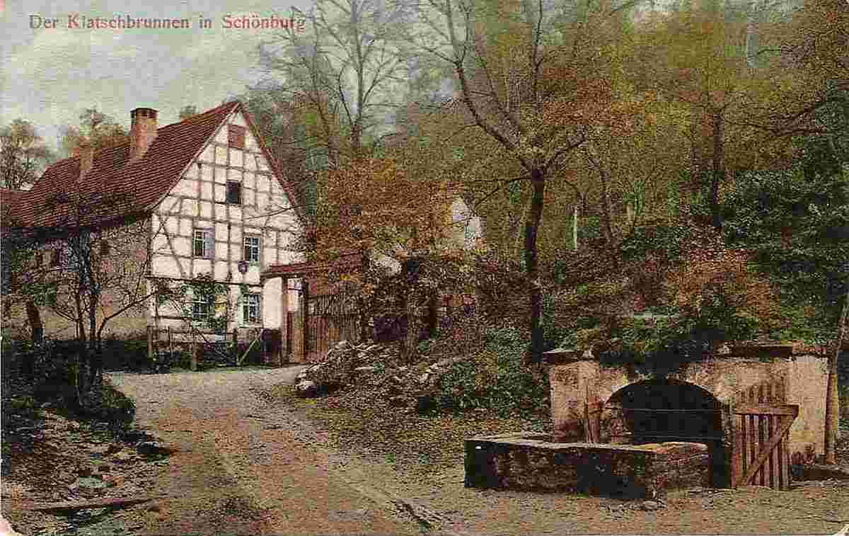 Schönburg (Saale). Klatsch Brunnen