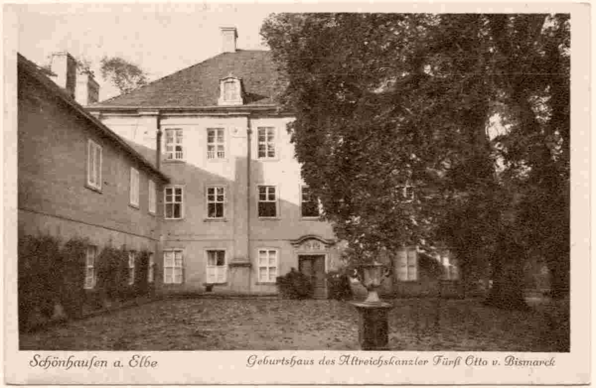 Schönhausen. Geburtshaus des Alt Reichskanzler Fürst Otto von Bismarck, 1929