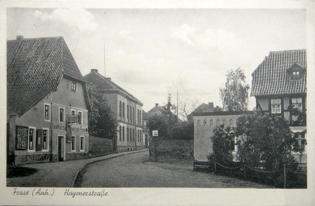 Seeland. Frose - Hoymer Straße, Gasthof, 1943