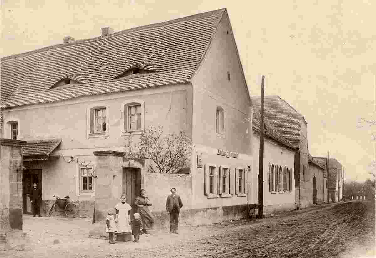 Steigra. Kalzendorf - Gasthof, um 1905