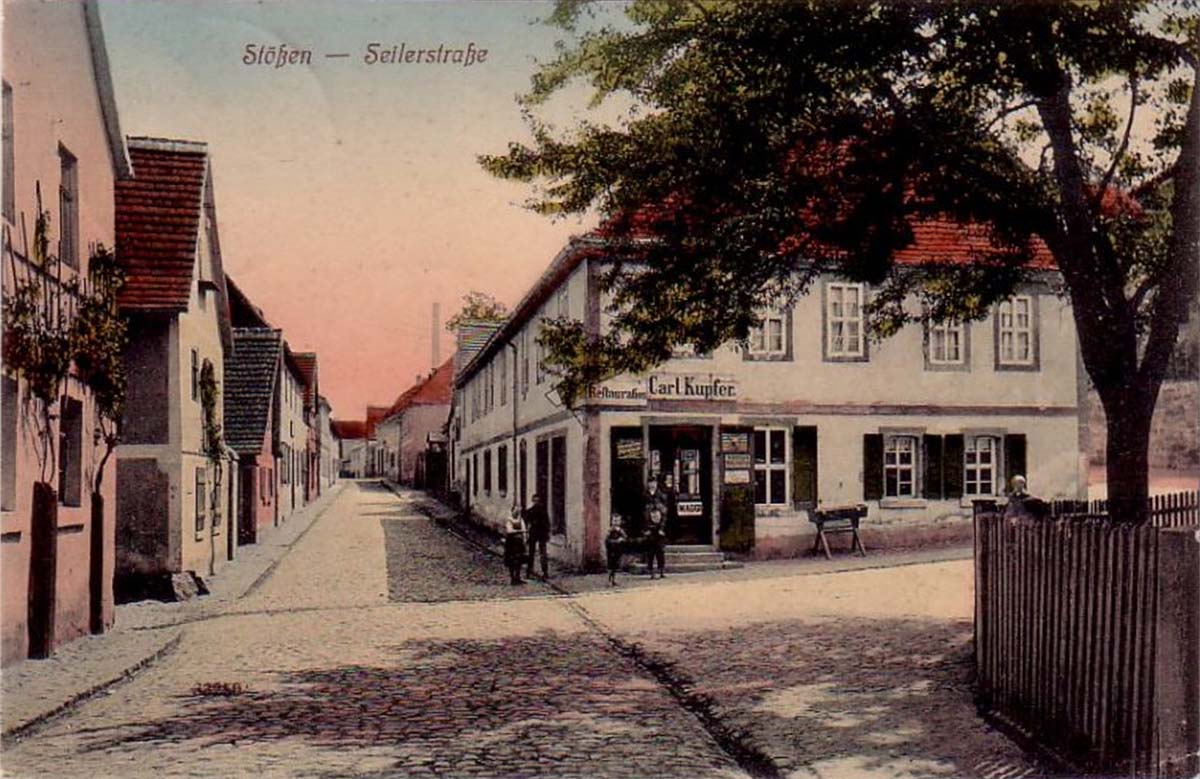 Stößen. Seilerstrasse, Restaurant, 1910