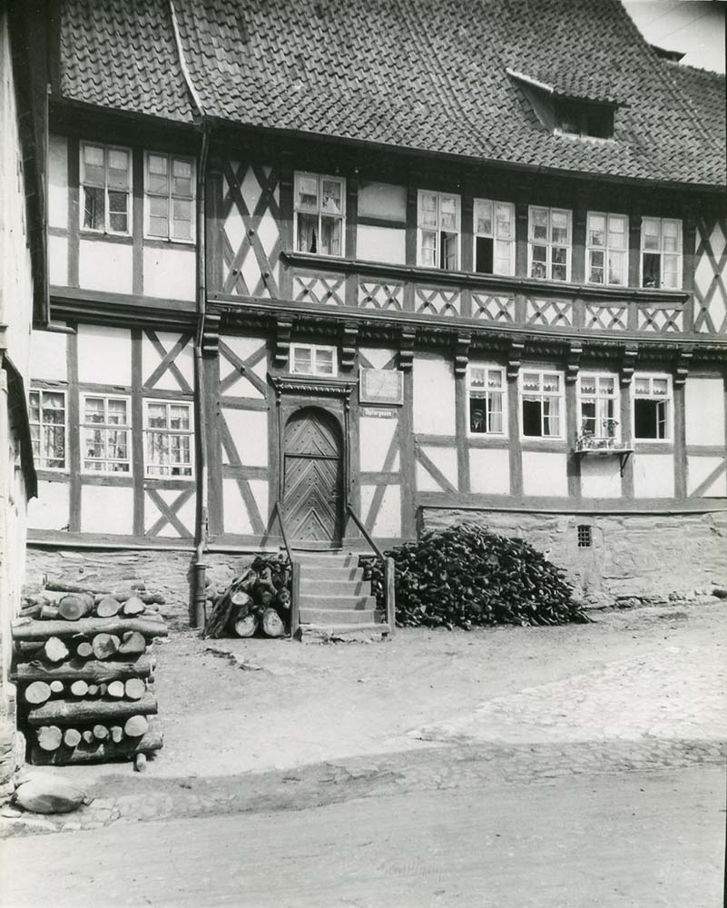 Südharz. Stadt Stolberg - Fachwerkhaus, 1929