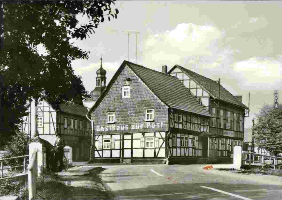 Südharz. Rottleberode - Gasthaus zur Post, Hauptstraße, 1976