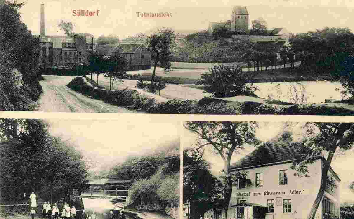 Sülzetal. Sülldorf - Blick auf Ortsteile, 1915