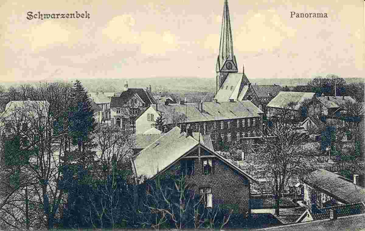 Panorama von Schwarzenbek mit Kirche