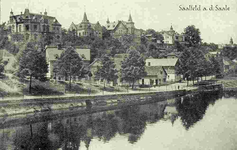 Saalfeld. Panorama der Stadt